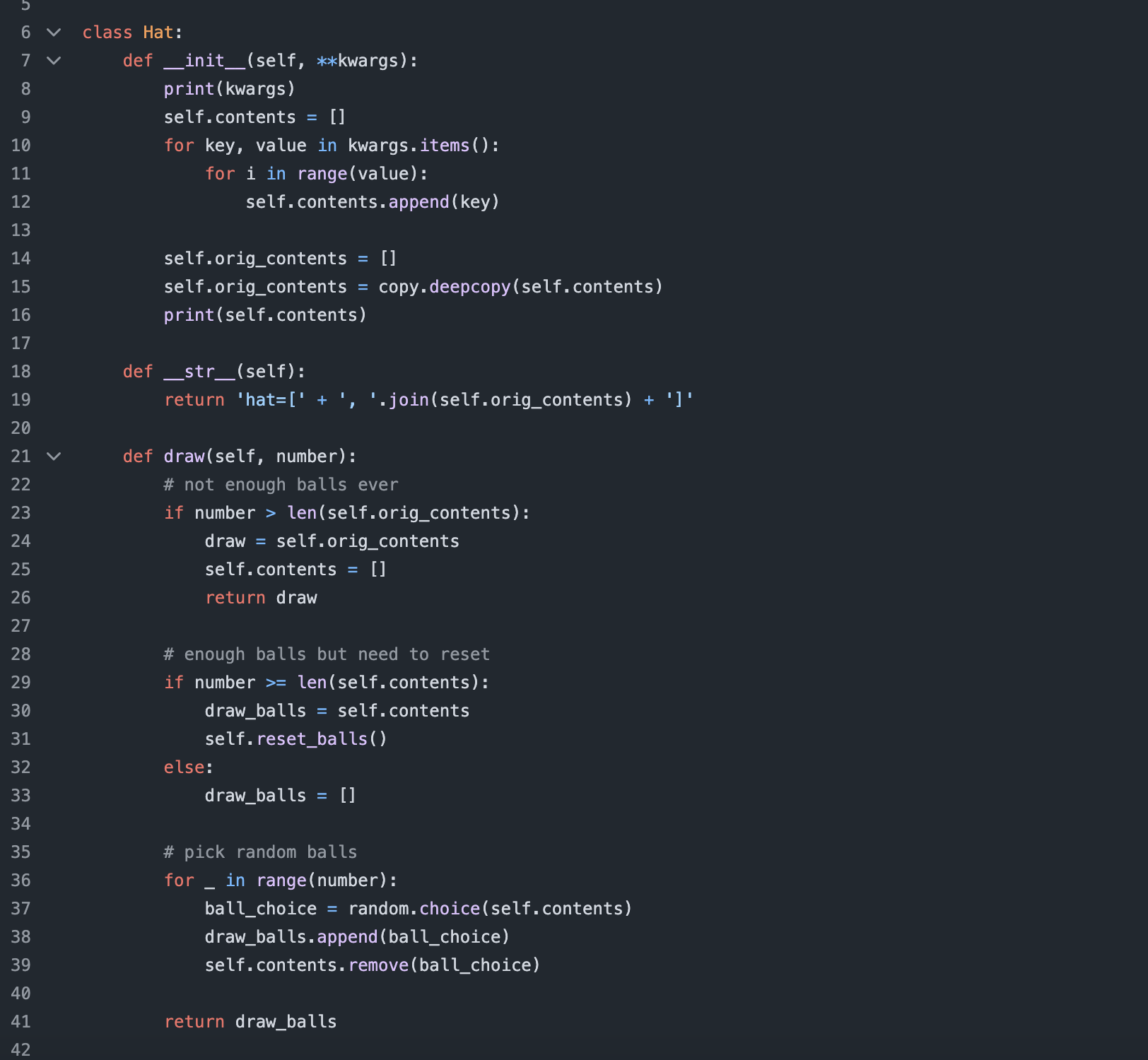 Proability Calculator scientific python project